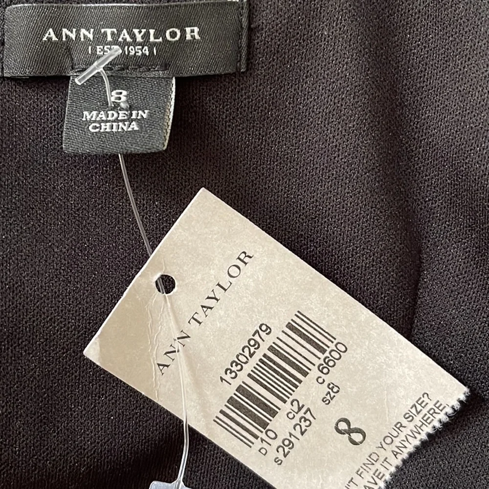 Ann Taylor Bandage Wrap Ribbed Tank Style  Little Black Dress  Size 8